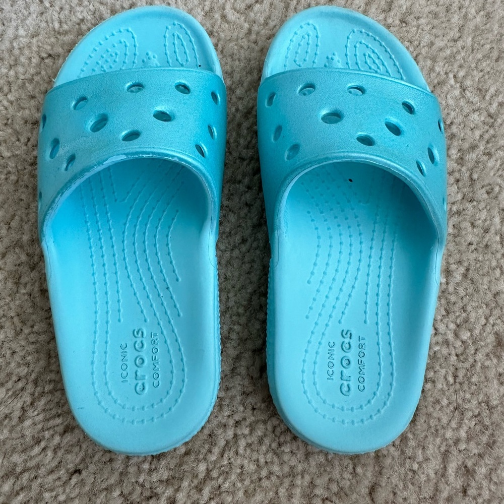Croc sandals- toddler girls size 11